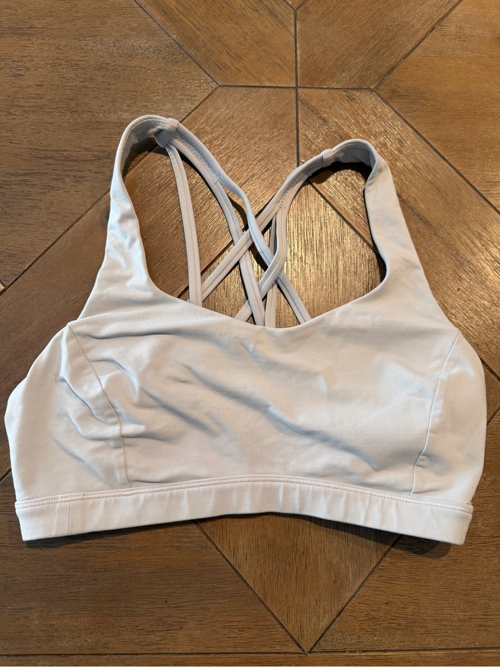 Lululemon Energy Sports Bra Strapy Size 6 Light Gray